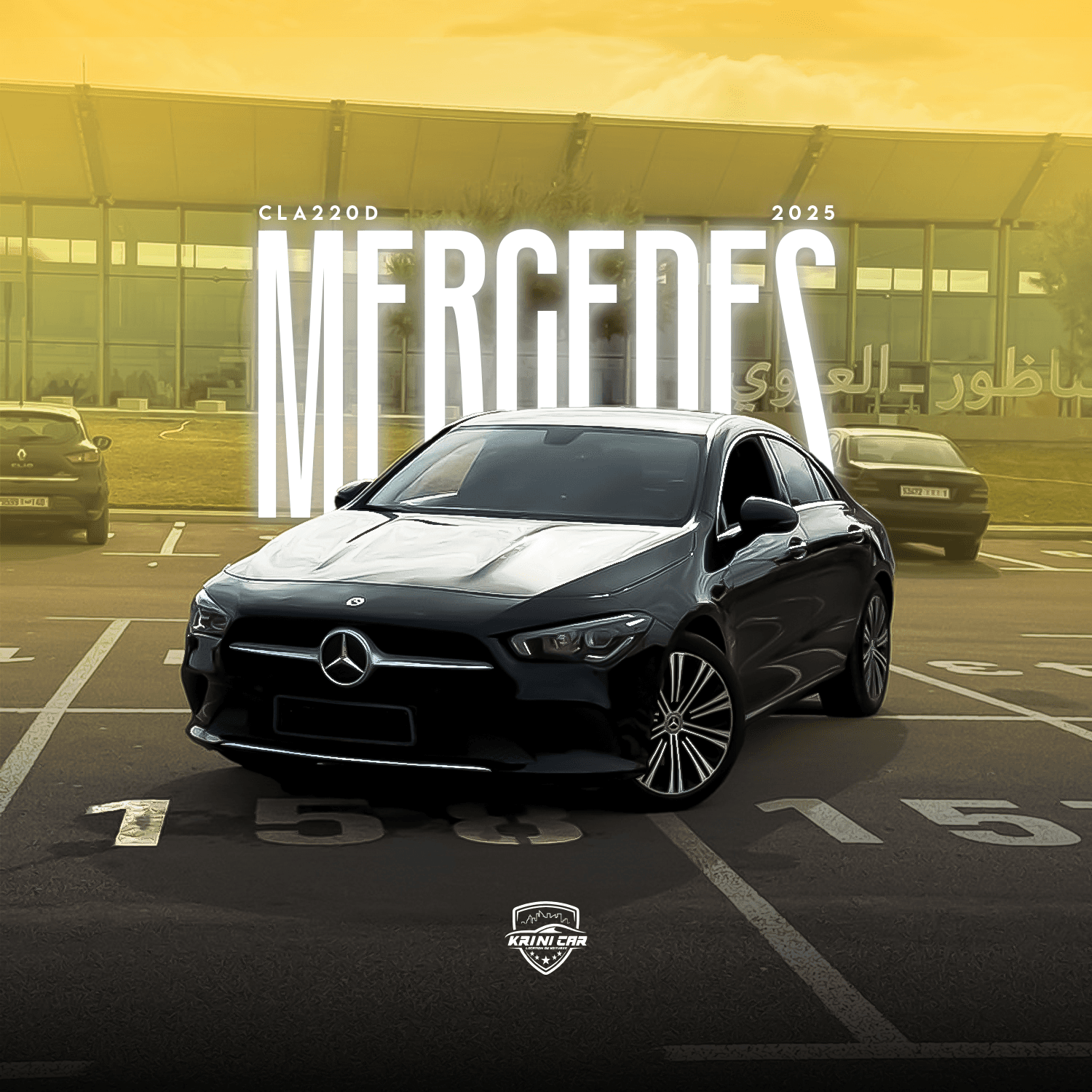 Mercedes CLA 220 rental car Tangier Morocco